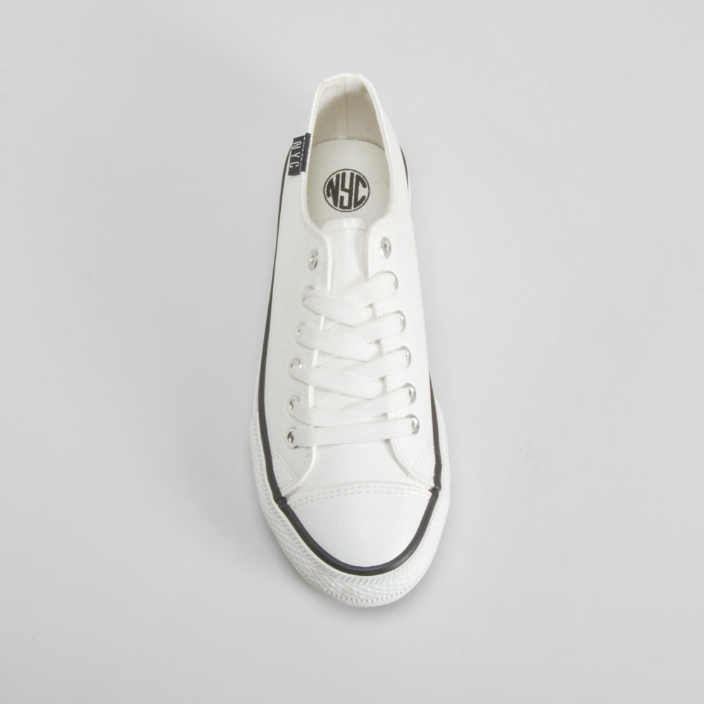 Zapatilla plataforma blanca NYC