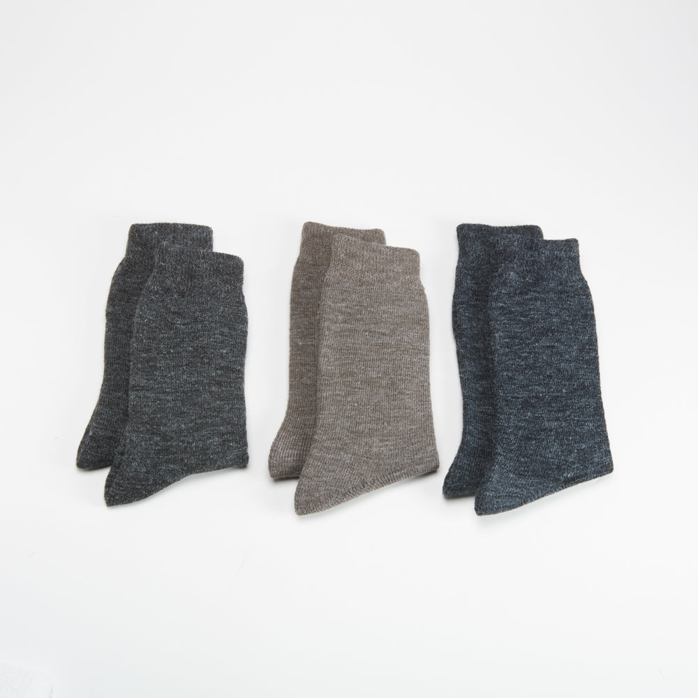 Pack x3 calcetines media caña jaspeado MKL