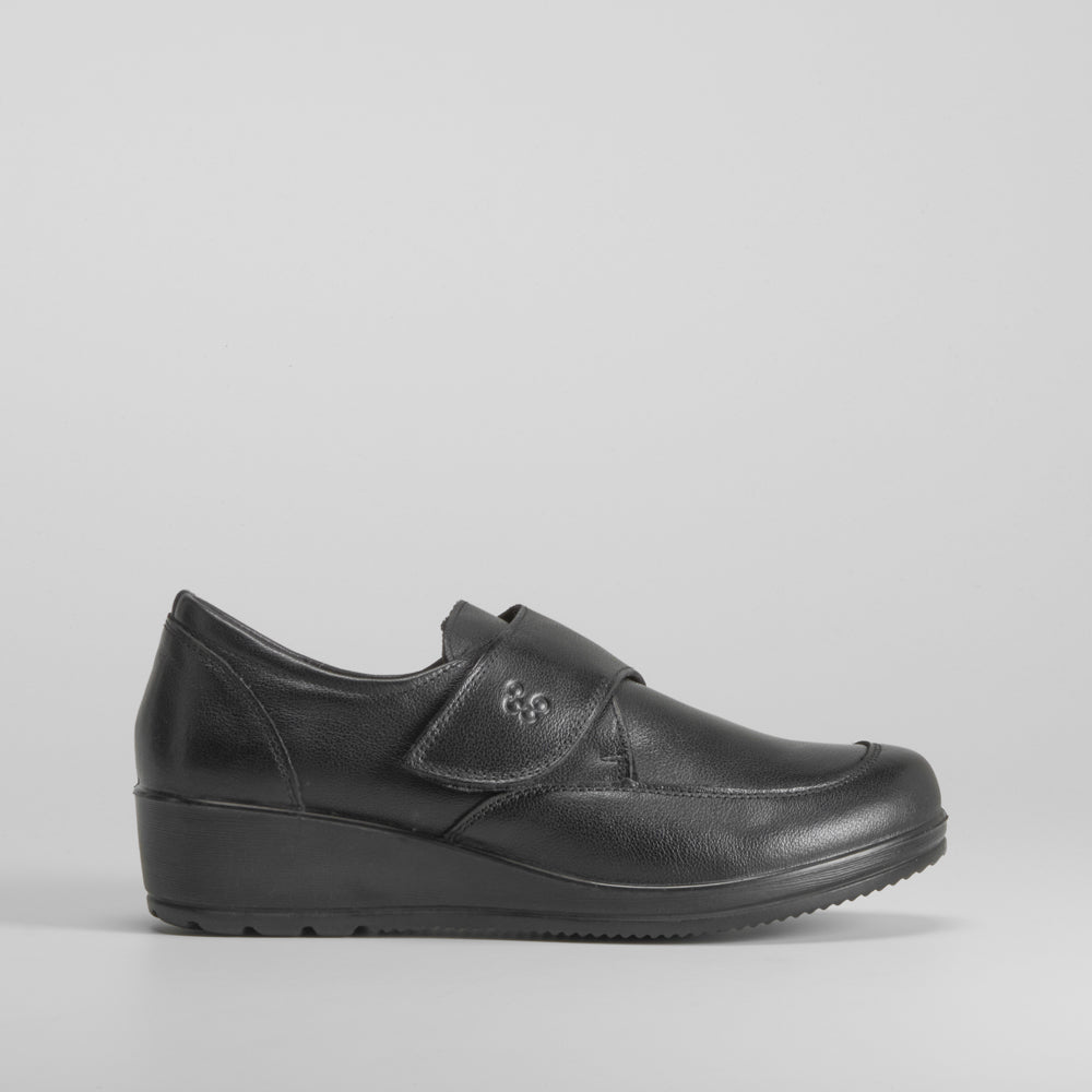 Zapato velcro confort piel COMFEET