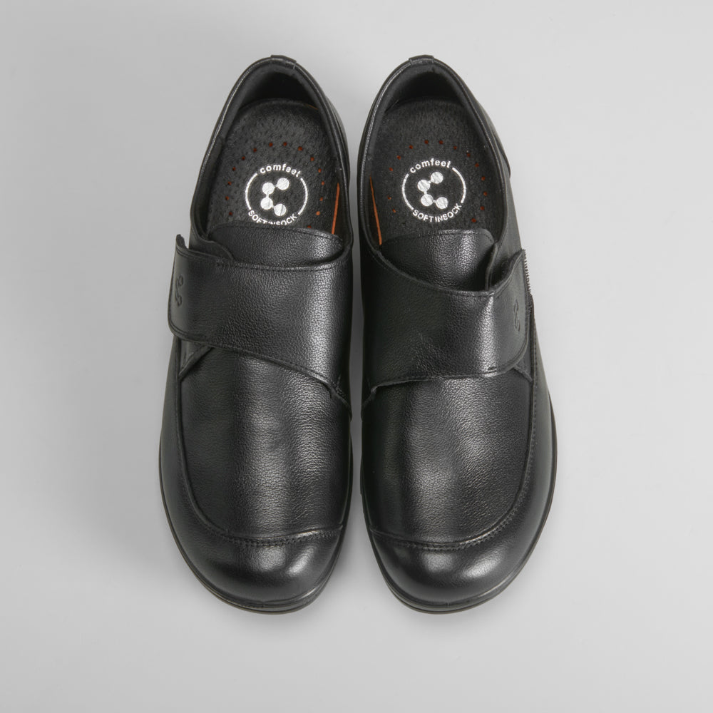 Zapato velcro confort piel COMFEET