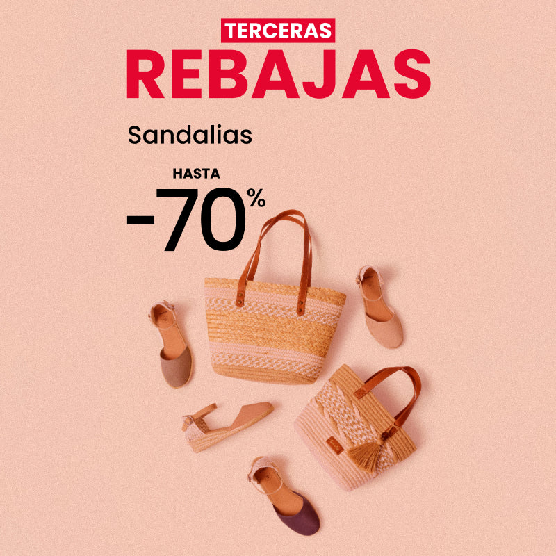 Terceras rebajas en sandalias hasta -70%
