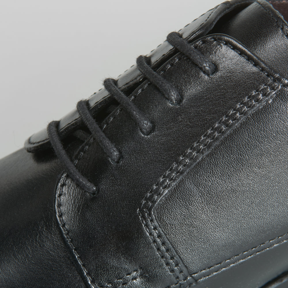 Blucher piel puntera negro FOSCO