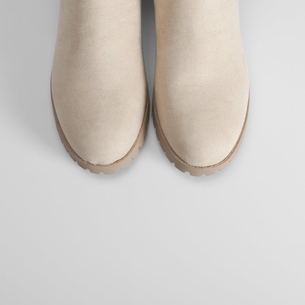 Botín chelsea basic track beige NYC