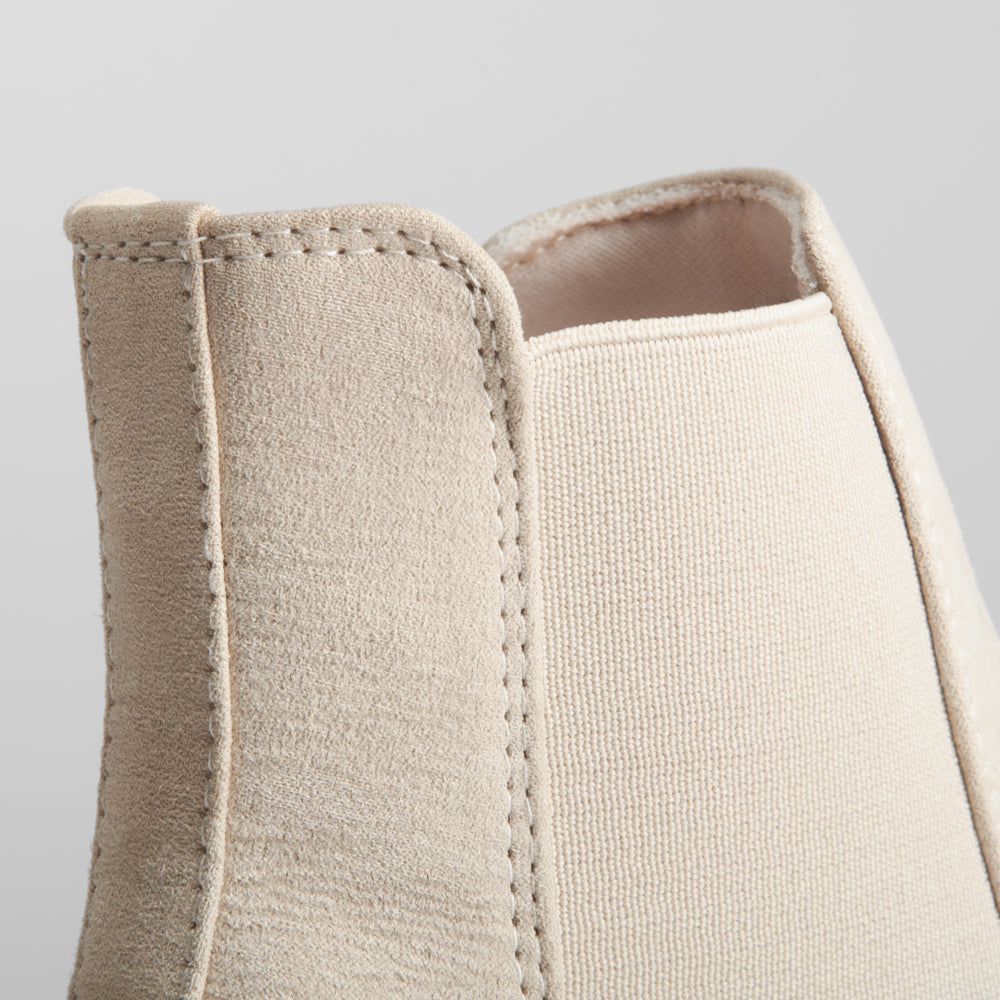 Botín chelsea basic track beige NYC