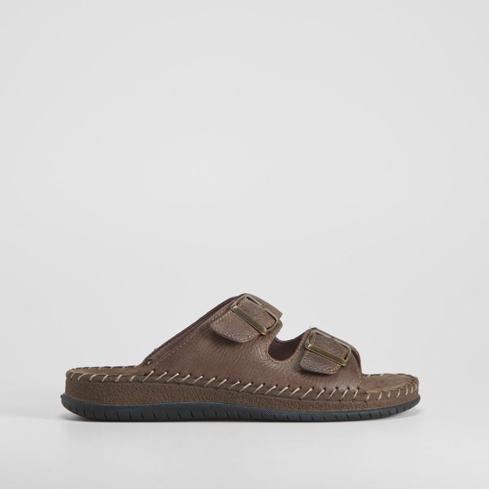 Sandalia piel hebillas WALK & FLY