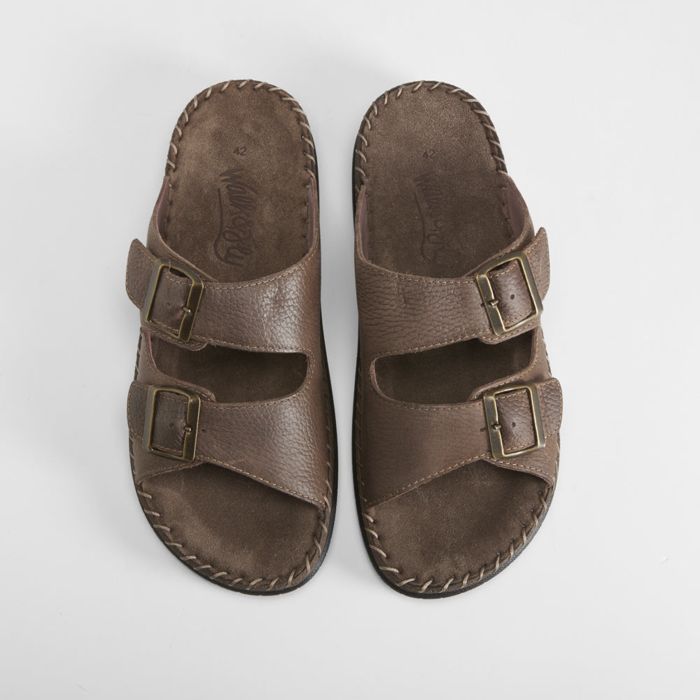 Sandalia piel hebillas WALK & FLY