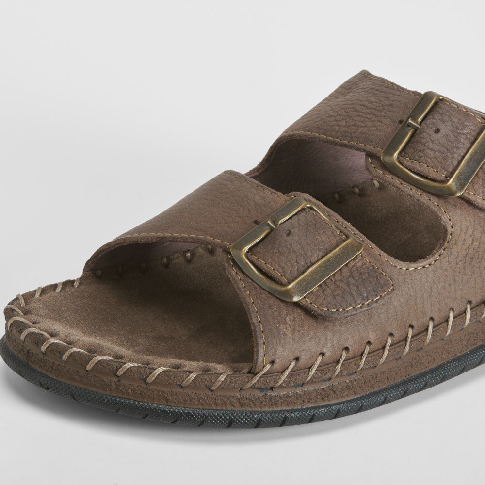 Sandalia piel hebillas WALK & FLY