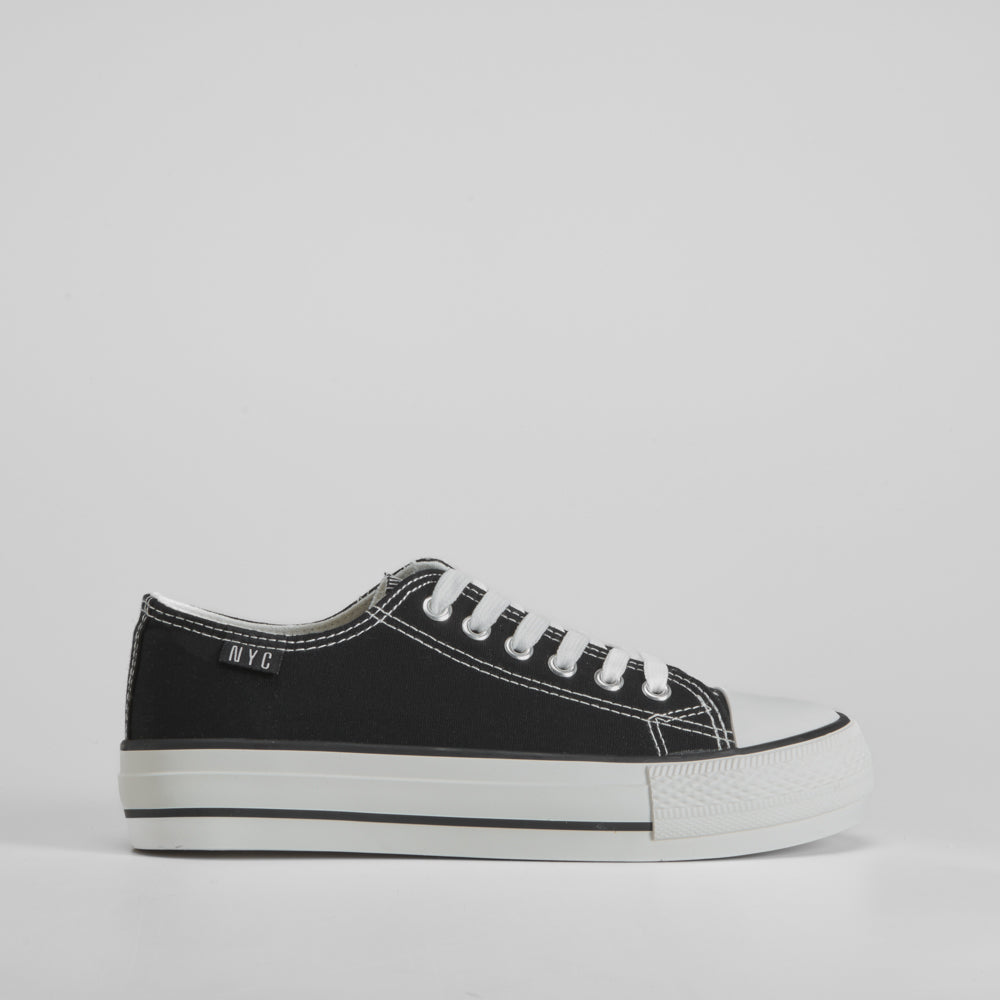 Zapatilla lona básica piso doble NYC