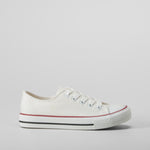 Zapatilla puntera lona blanca  OH GIRL