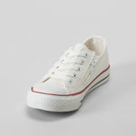 Zapatilla puntera lona blanca  OH GIRL