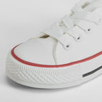 Zapatilla puntera lona blanca  OH GIRL