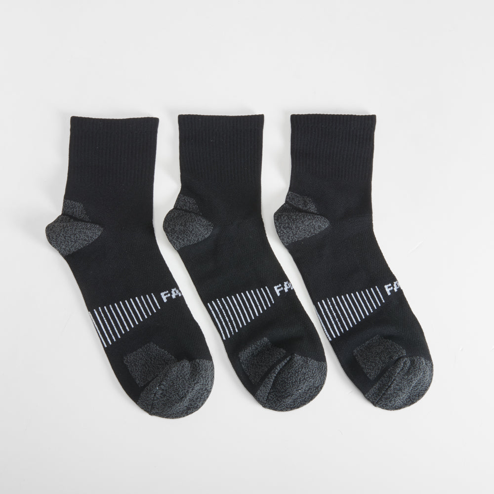 Pack x3 calcetines sport negro MKL