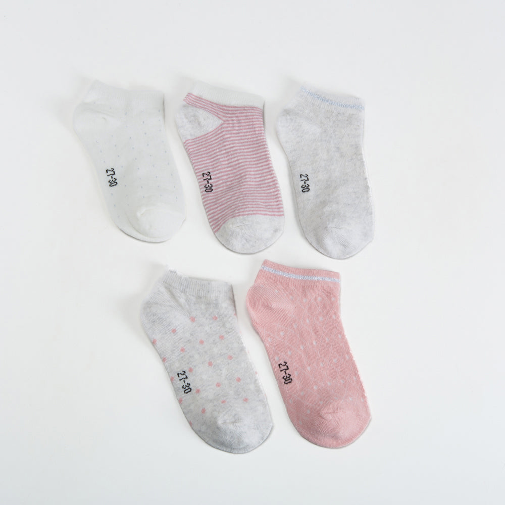 Pack x5 calcetines invisibles texturas color MKL