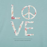 Camiseta verde love mujer