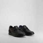 Zapato confort velcro piel negro COMFEET