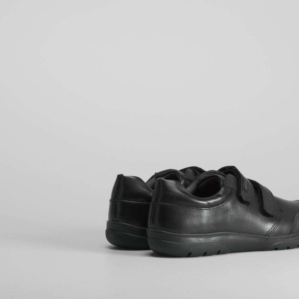 Zapato colegial piel doble velcro GARVALIN