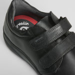 Zapato colegial piel doble velcro GARVALIN