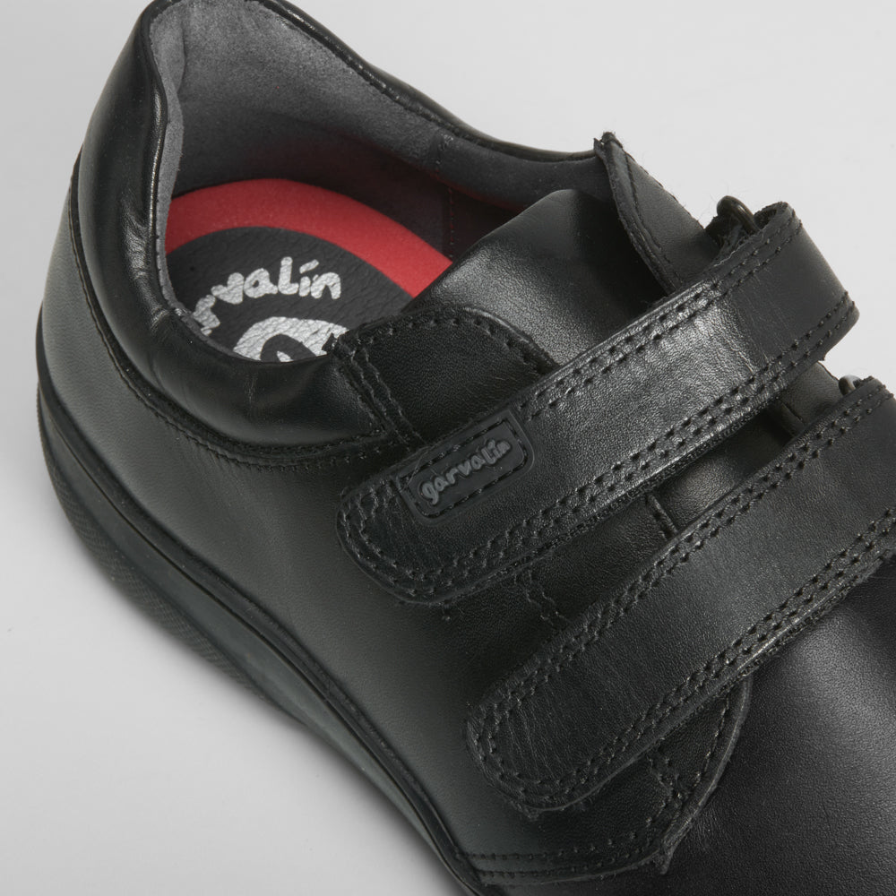 Zapato colegial piel doble velcro GARVALIN