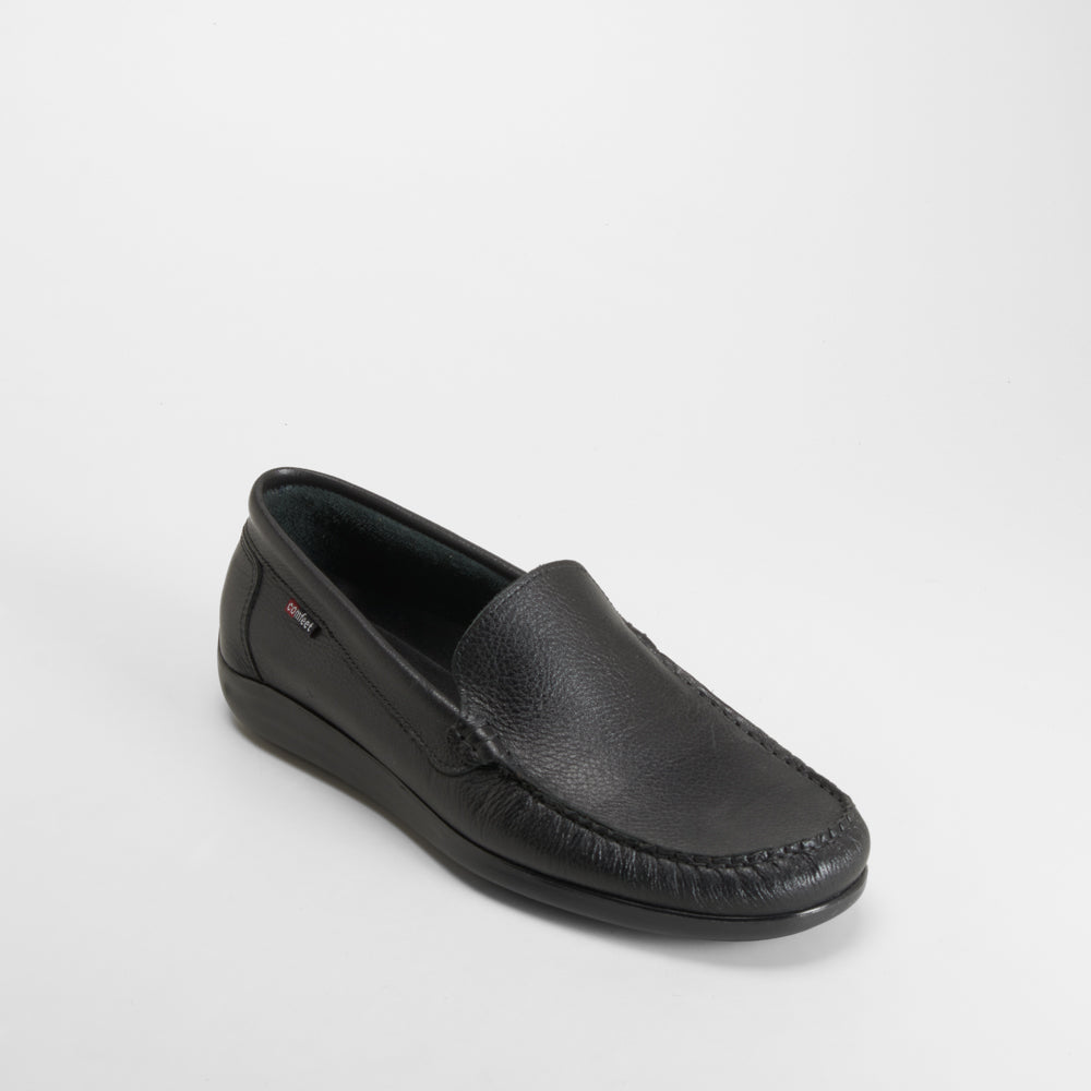 Mocasín confort piel ligero negro COMFEET
