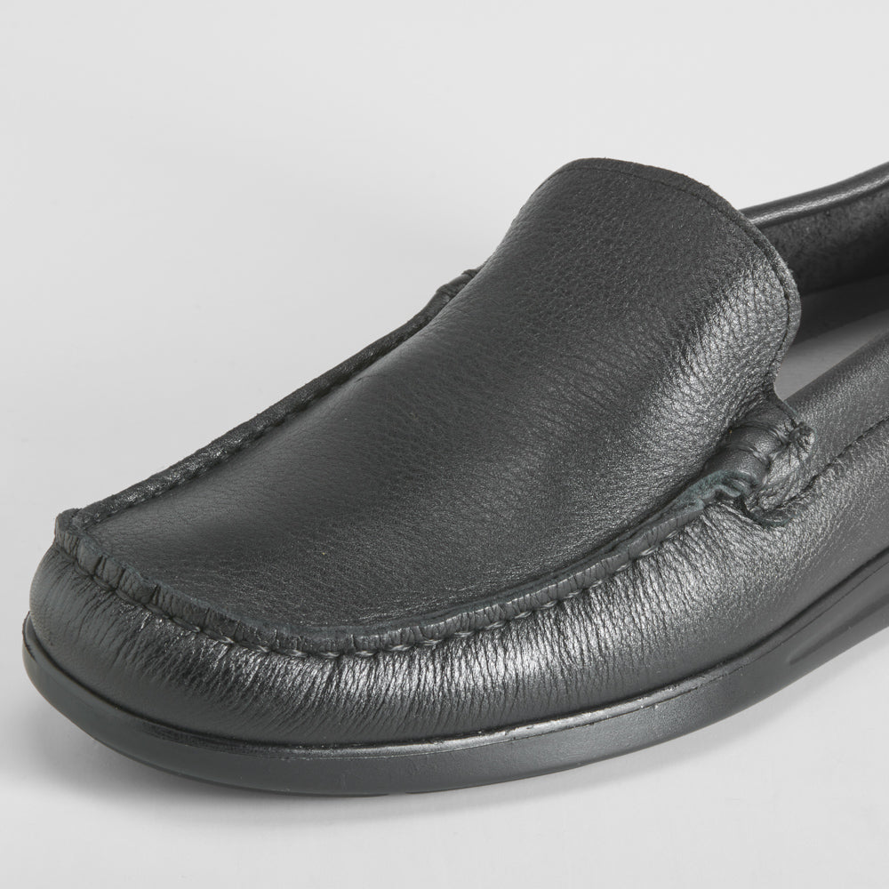 Mocasín confort piel ligero negro COMFEET