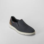 Slip on azul suela blanca piel COMFEET