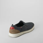 Slip on azul suela blanca piel COMFEET