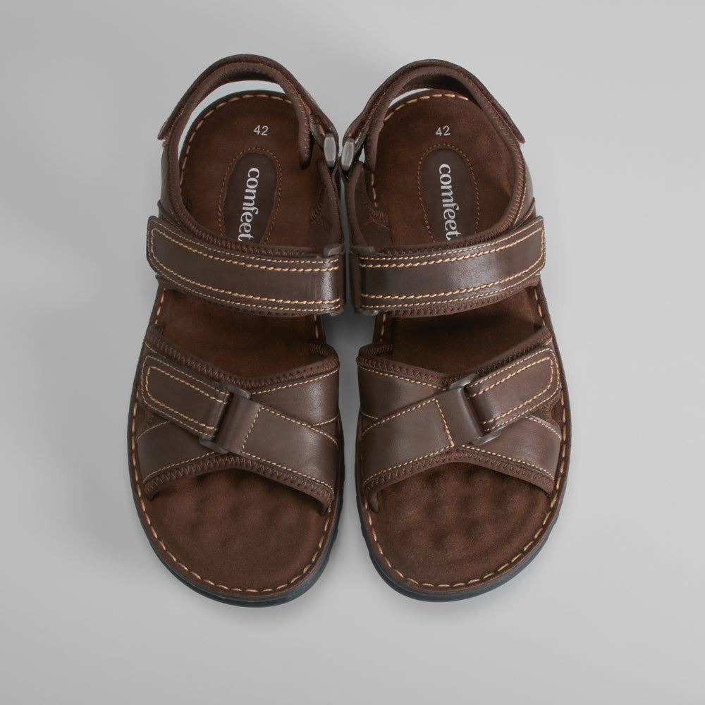 Sandalia de piel velcros COMFEET