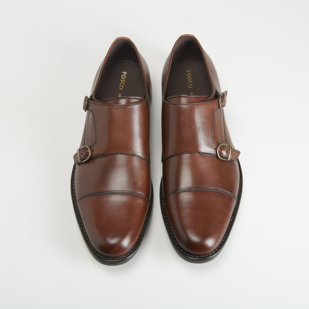 Zapato monk hebillas piel FOSCO