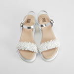 Sandalia blanca de piel OH GIRL
