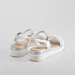 Sandalia blanca de piel OH GIRL