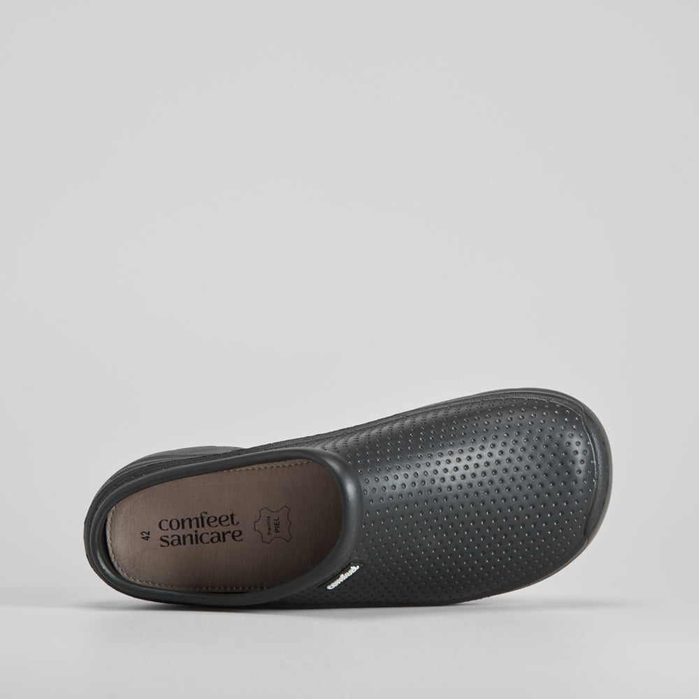 Zueco profesional negro COMFEET SANICARE