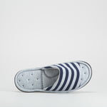 Zapatilla de casa rayas abierta OLYNE