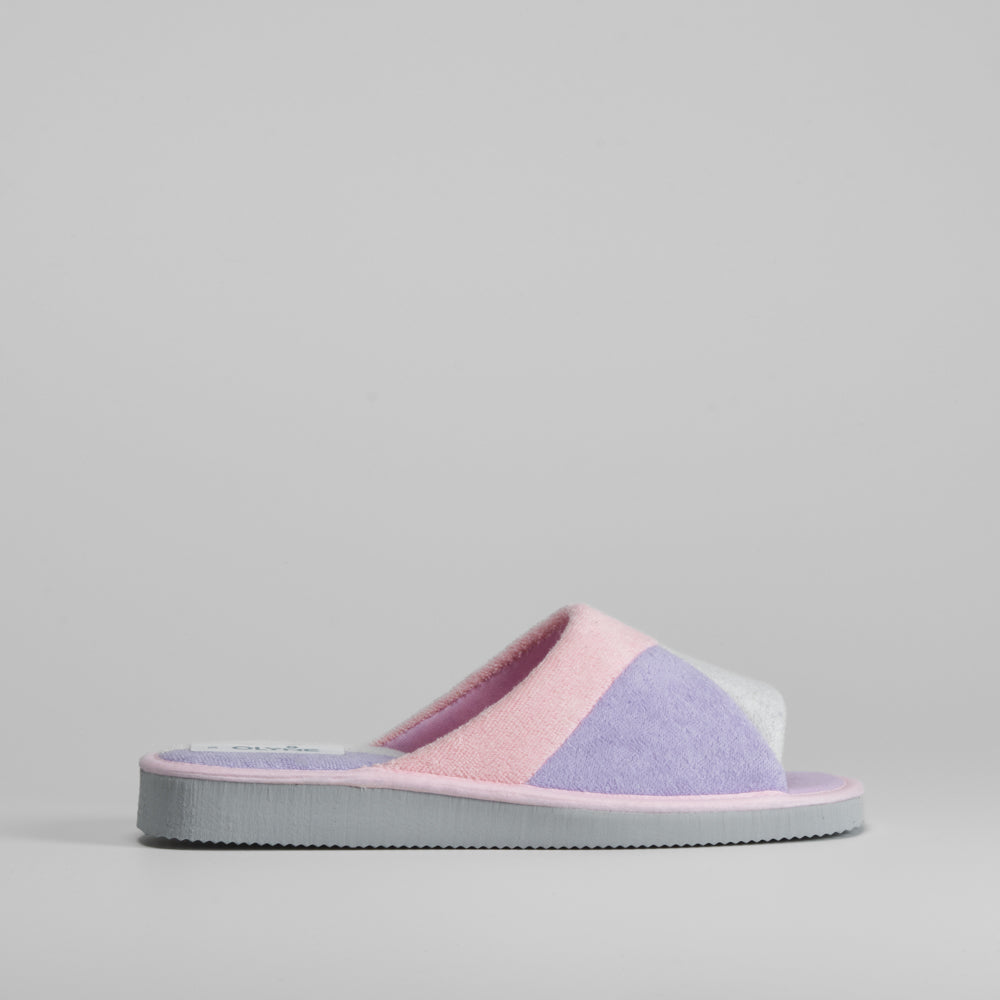 Zapatilla de casa tricolor OLYNE