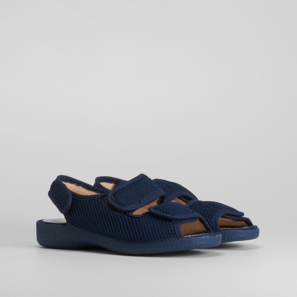 Sandalia cómoda  lona velcros COMFEET