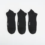 Pack 3x calcetines tobilleros negro MKL
