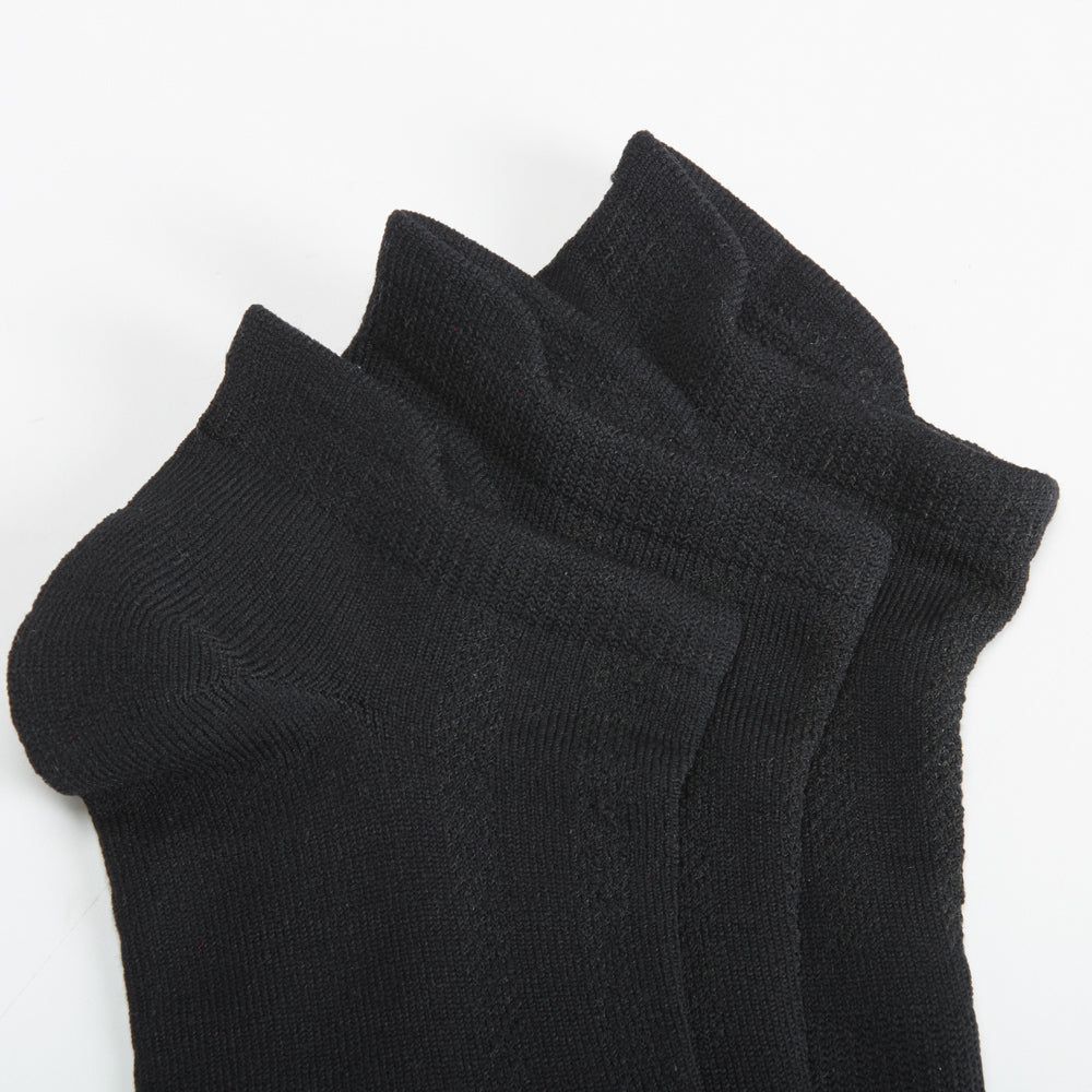 Pack 3x calcetines tobilleros negro MKL