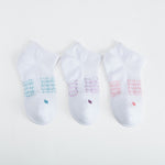 Pack 3x calcetines tobilleros punto cruz MKL