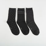 Pack 3 calcetines lurex media caña MKL