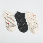 Pack 3x calcetines invisibles beige MKL