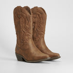 Bota campera alta tacón NYC