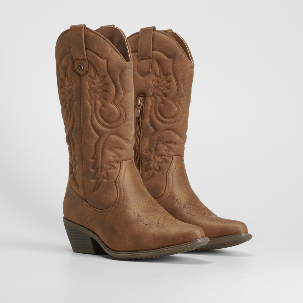 Bota campera alta tacón NYC