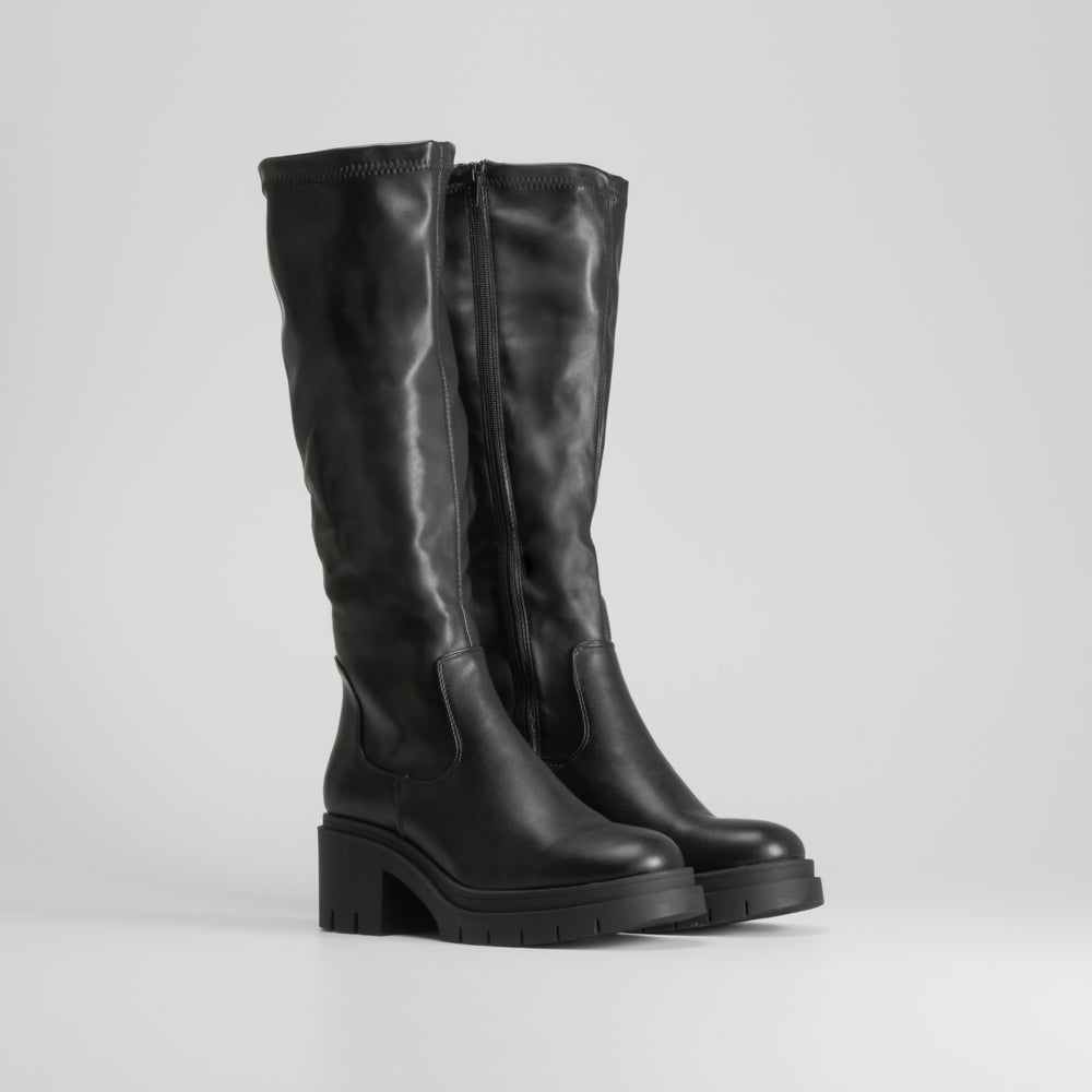 Bota tacón track lisa NYC