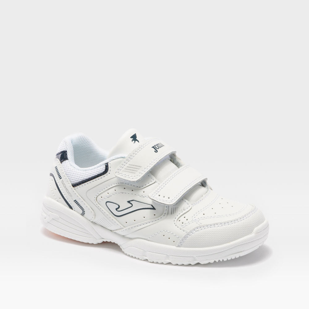 Tenis básico School blanca y azul JOMA