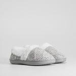 Zapatilla casa tricot forro gris OLYNE