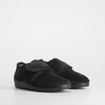 Zapatilla de casa negra velcro OLYNE