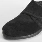 Zapatilla de casa negra velcro OLYNE