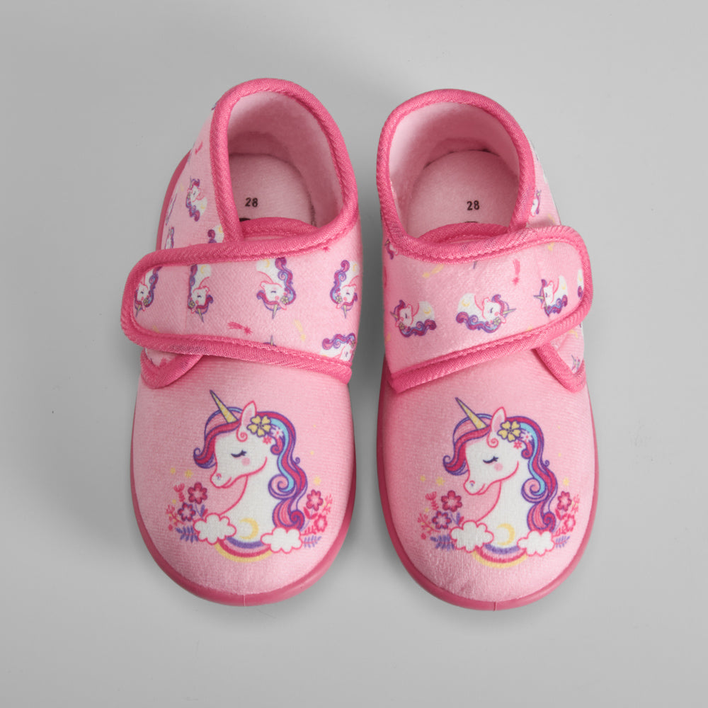 Zapatilla casa unicornio rosa OLYNE