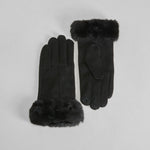 Guantes pelo negro de mujer