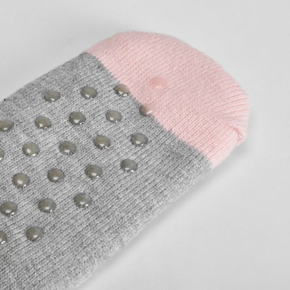 Calcetines antideslizantes forrados gris