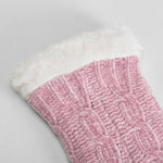 Calcetines antideslizantes forrados rosa